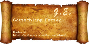 Gottschling Eszter névjegykártya
